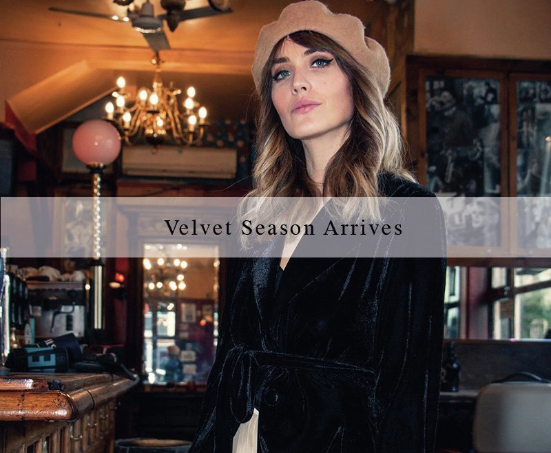 black velvet soft tailored jacket