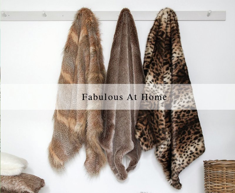 made in UK faux fur comforter